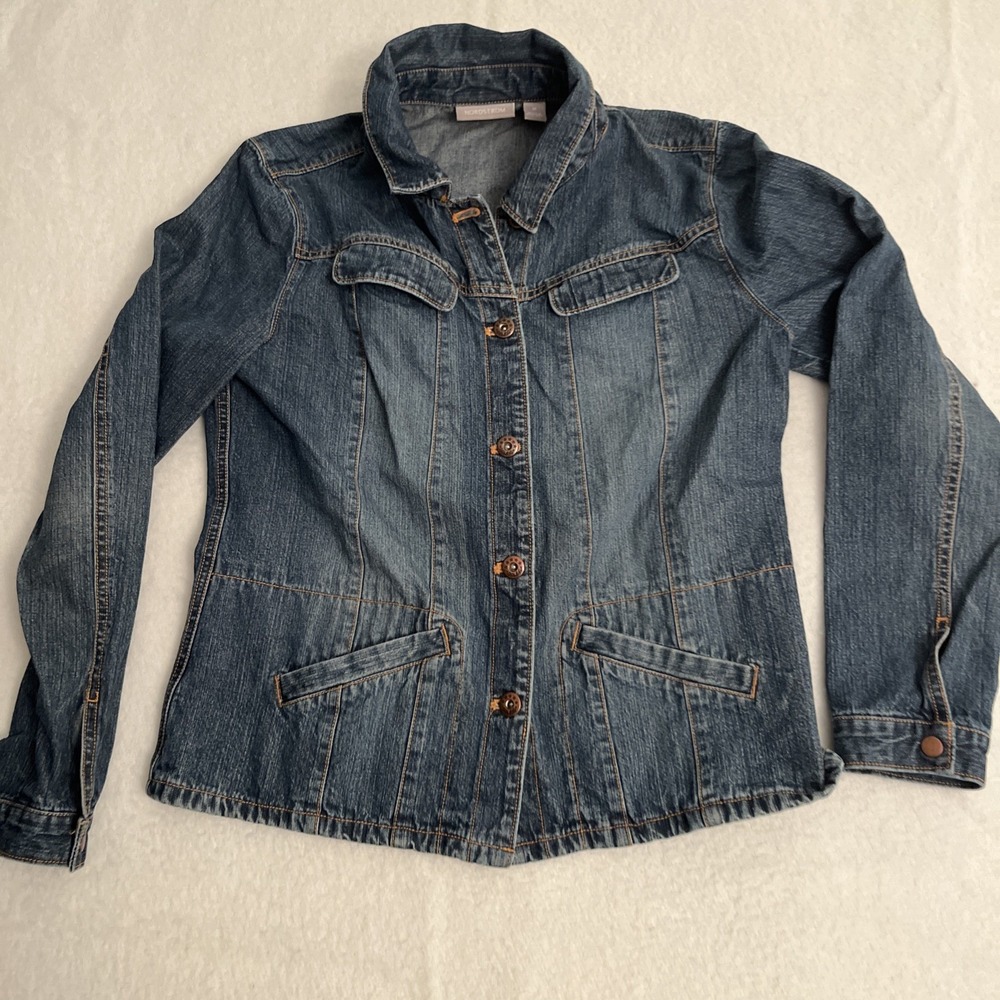 Nordstrom Jeans Jacket Women's‎ Size Medium Blue Carton, Cowgirl